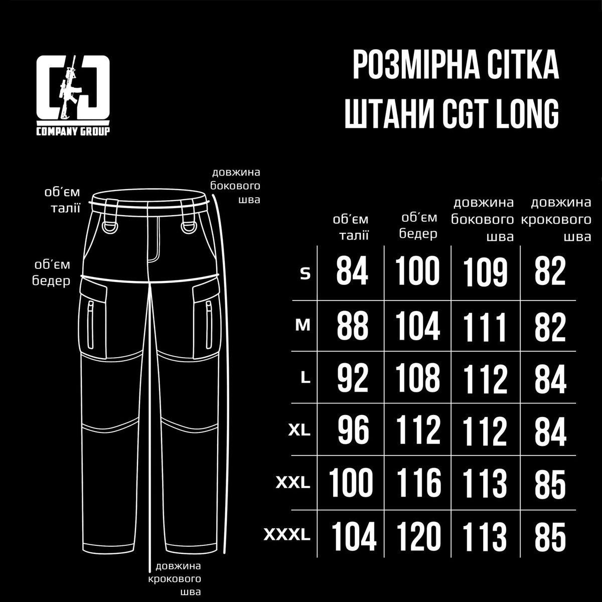 Розмірна сітка Long